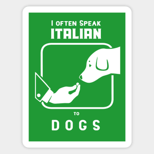 Funny Italian hand gesture and a doggo Magnet